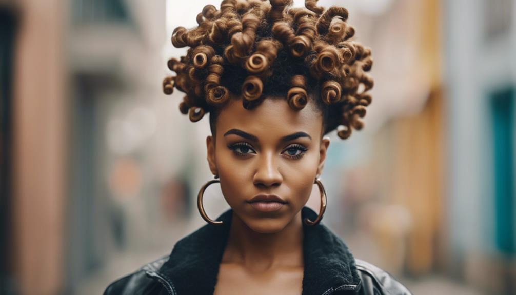 bantu knots mohawk hairstyle