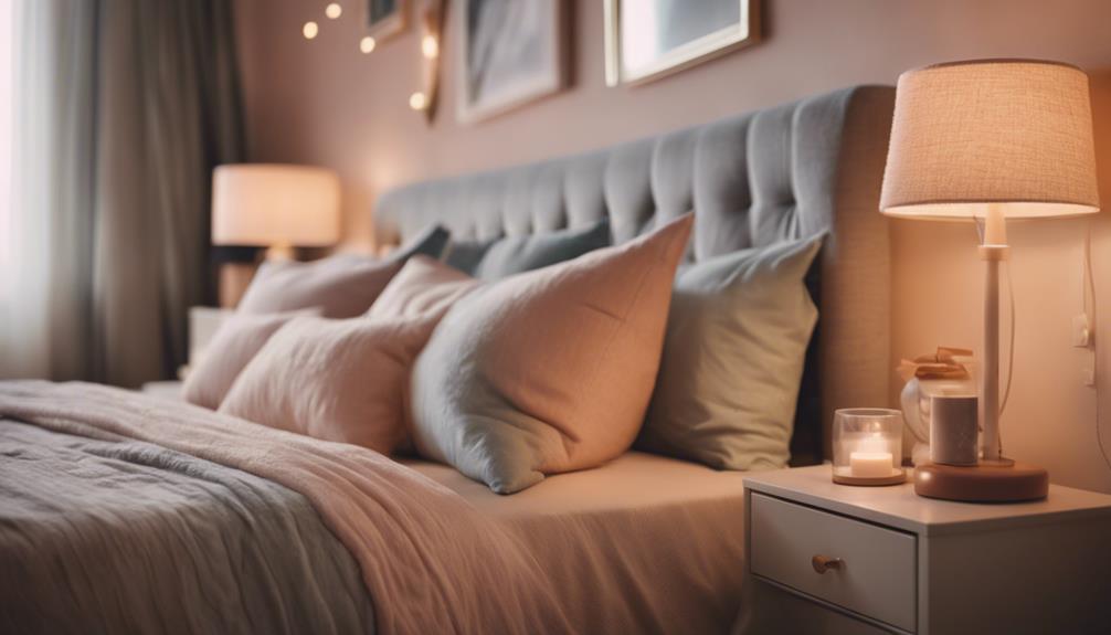 cozy aesthetic bedside lighting