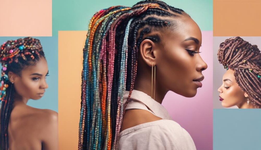 creative box braids styles