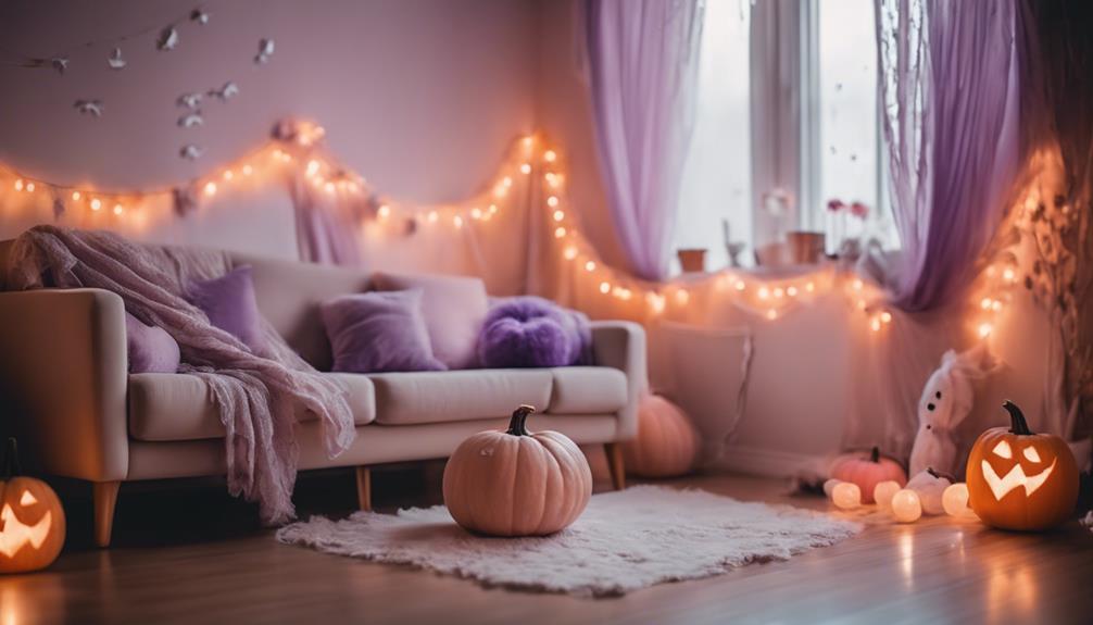 cute pastel halloween decor