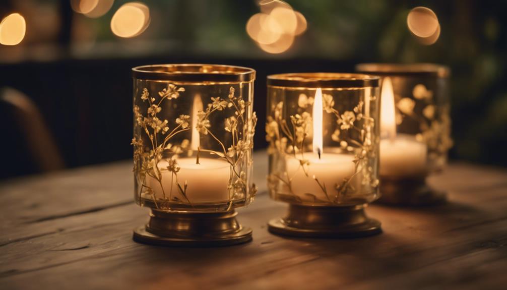 elegant candle holders enhance