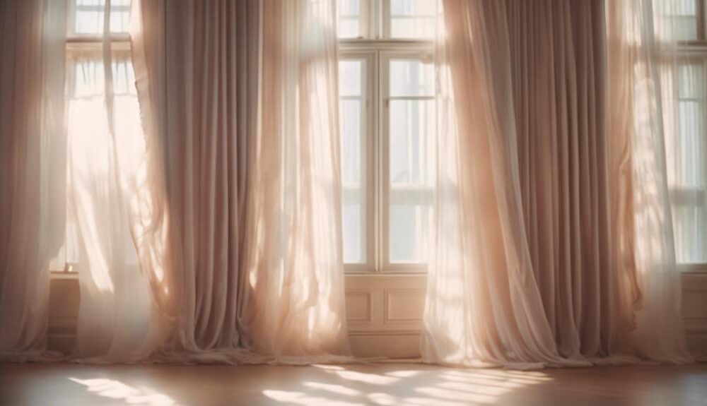 elegant curtains enhance aesthetics