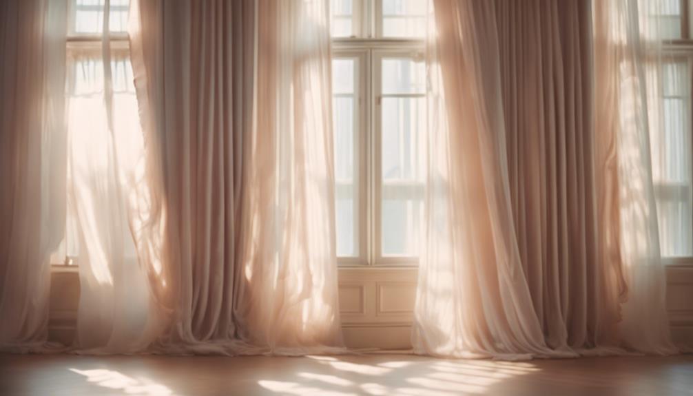 elegant curtains enhance aesthetics