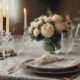 elegant dining table linen