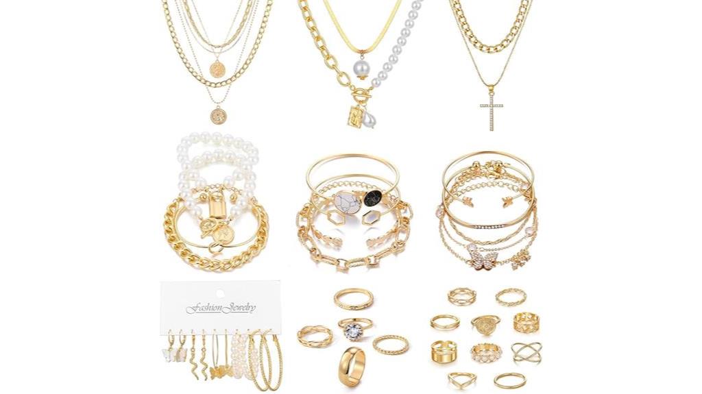 gold jewelry set women