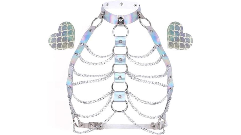 hologram chest harness costume