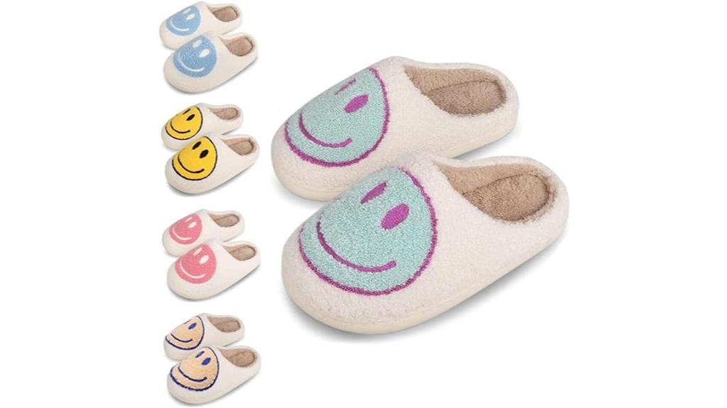 kids smile face slippers