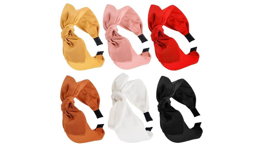 knotted bow headbands women