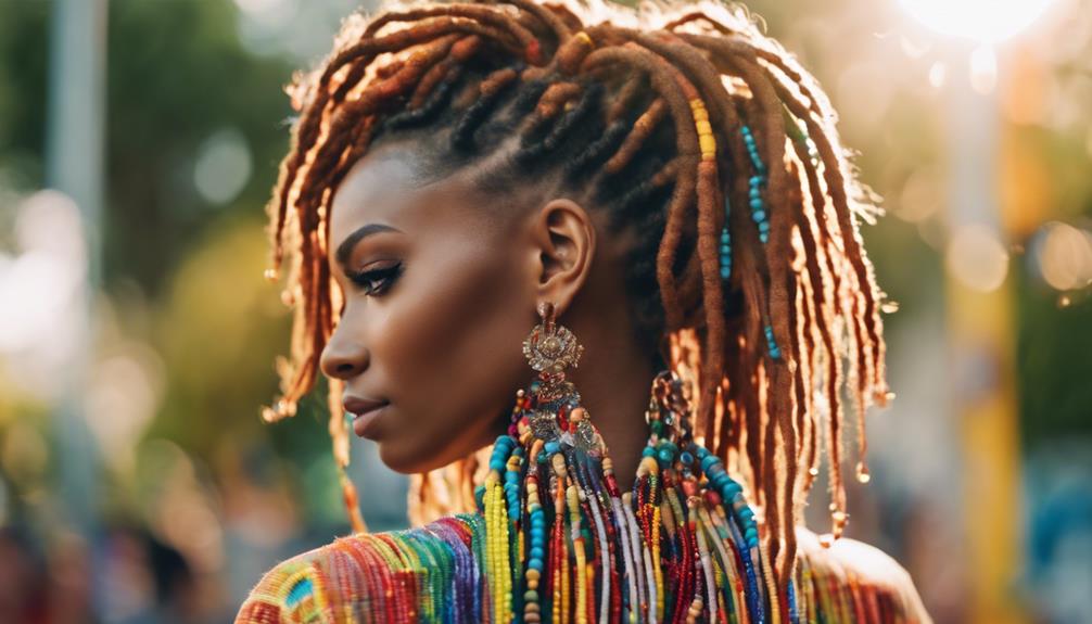 large synthetic locs hairstyle