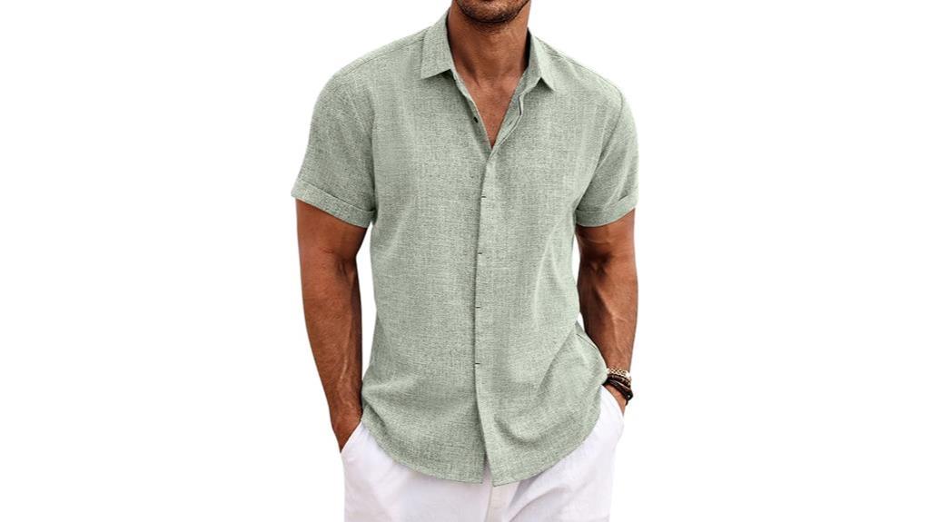 linen short sleeve shirt