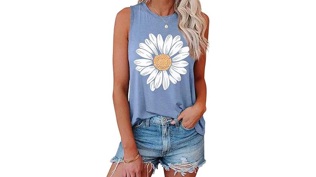 loose fit graphic tank