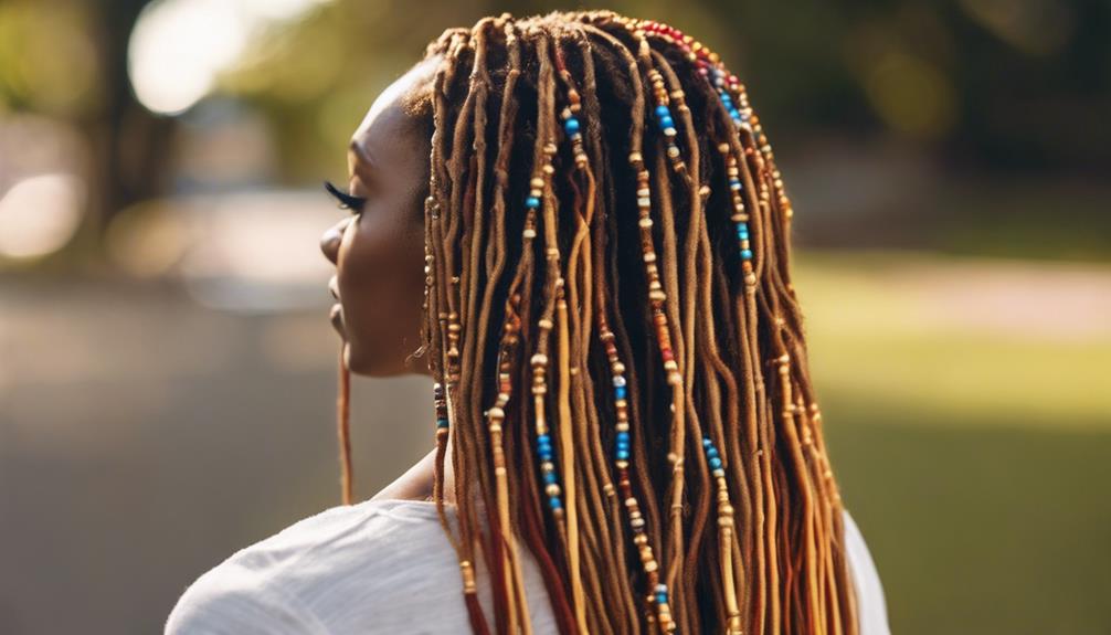 ombre faux locs hairstyle