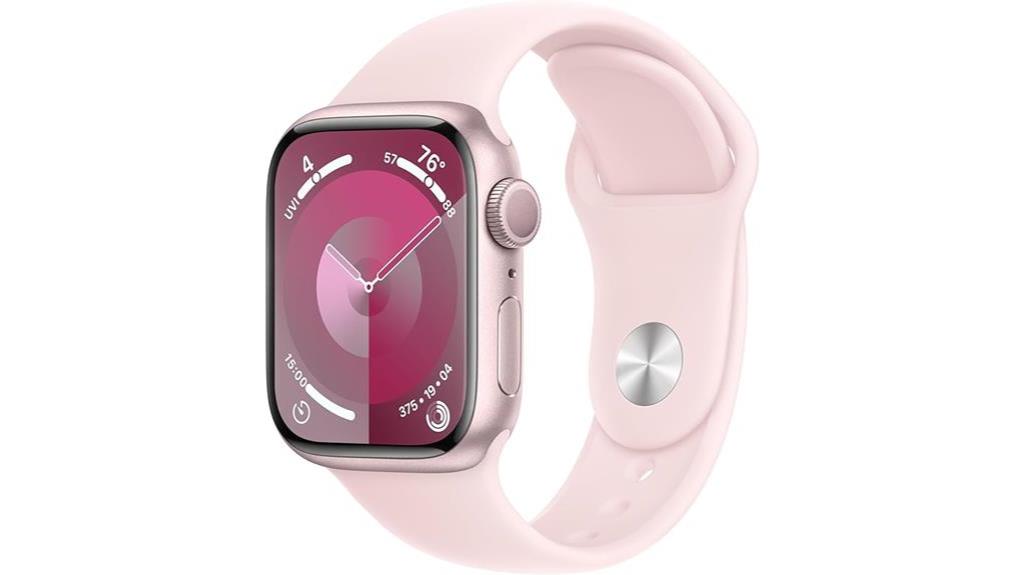 pink aluminum apple watch