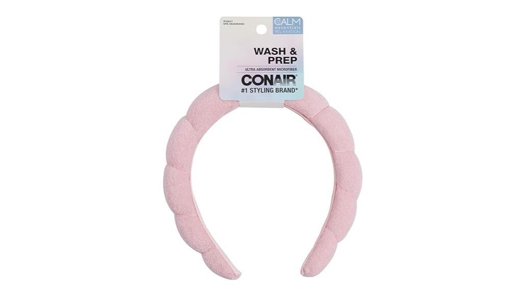 pink conair spa headband