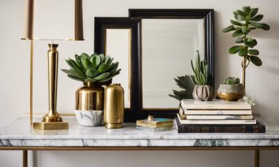 polished console table styling