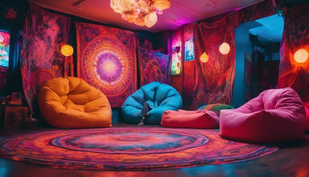 psychedelic aesthetic room ideas