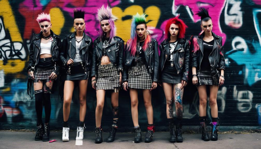 rebellious bold punk styles