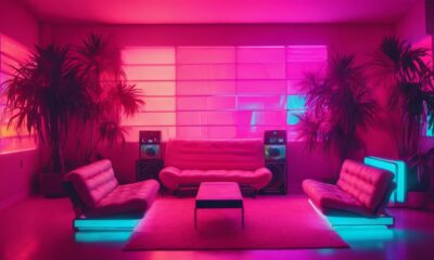 retro vaporwave room ideas