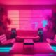 retro vaporwave room ideas