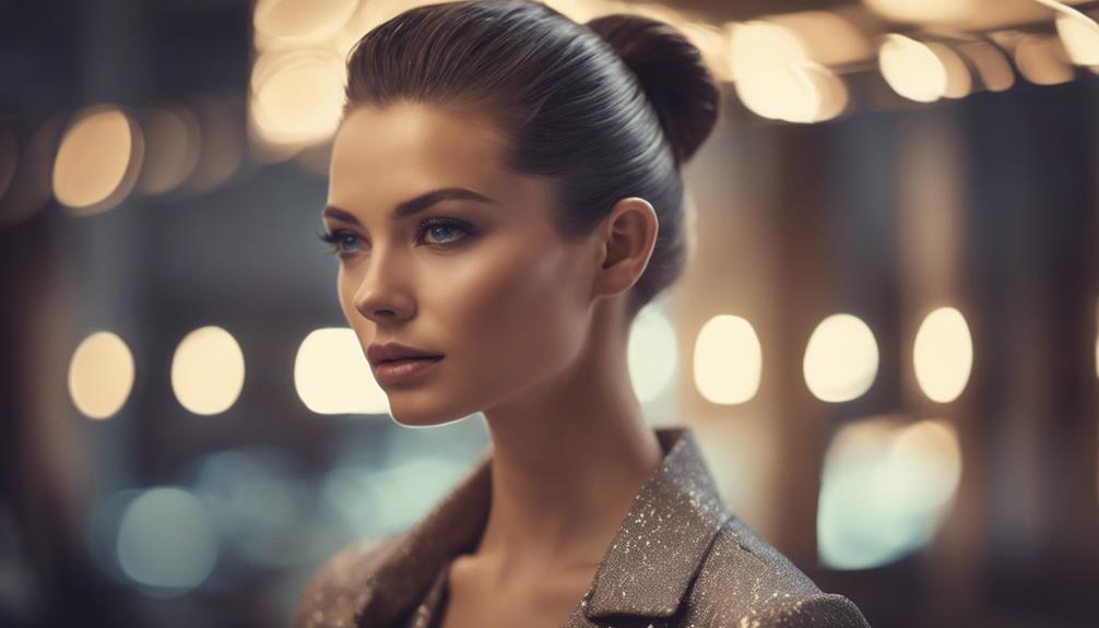 sleek updo hairstyle trend