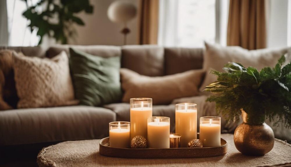 stylish ambiance with candles