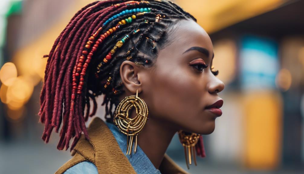 stylish faux locs hairstyle