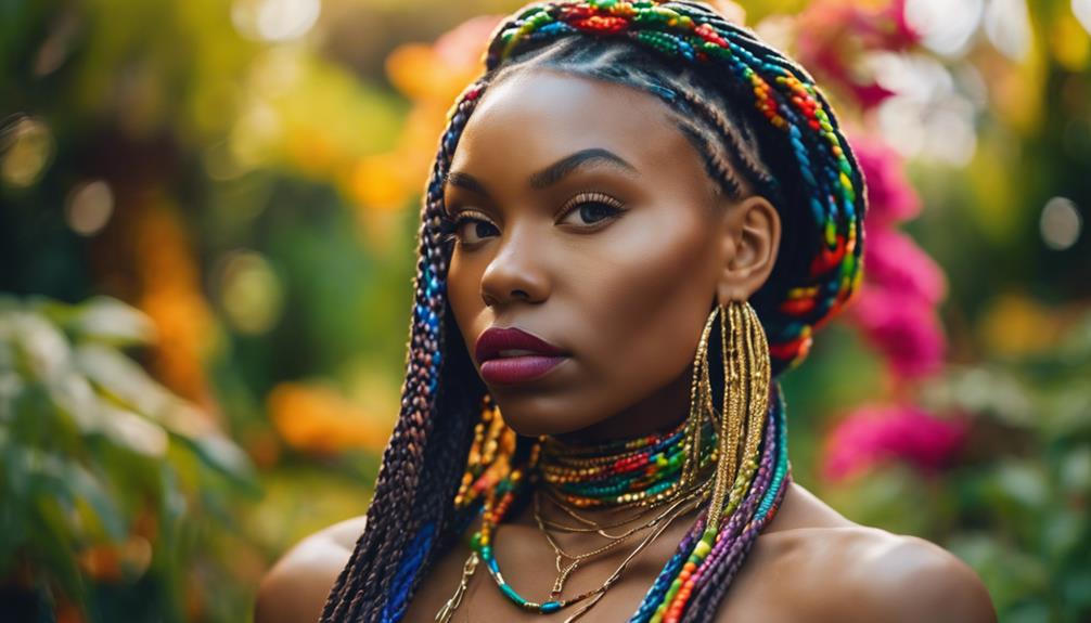 stylish goddess box braids