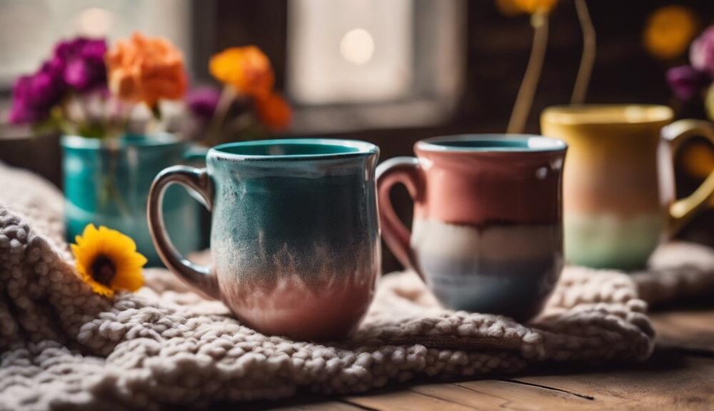 stylish mugs and glasses