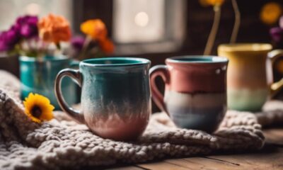 stylish mugs and glasses