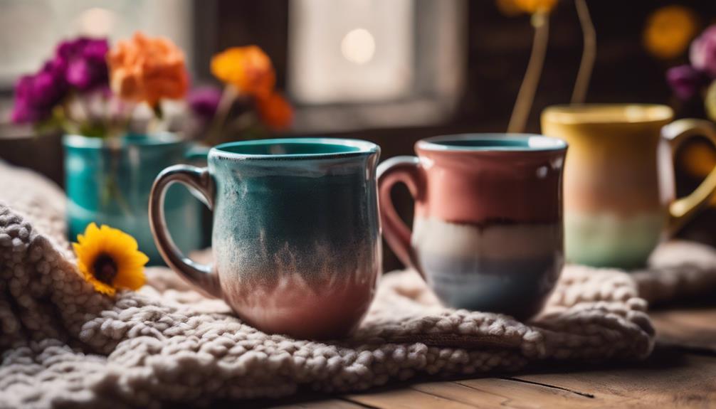 stylish mugs and glasses