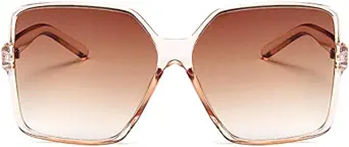 stylish oversized square sunglasses