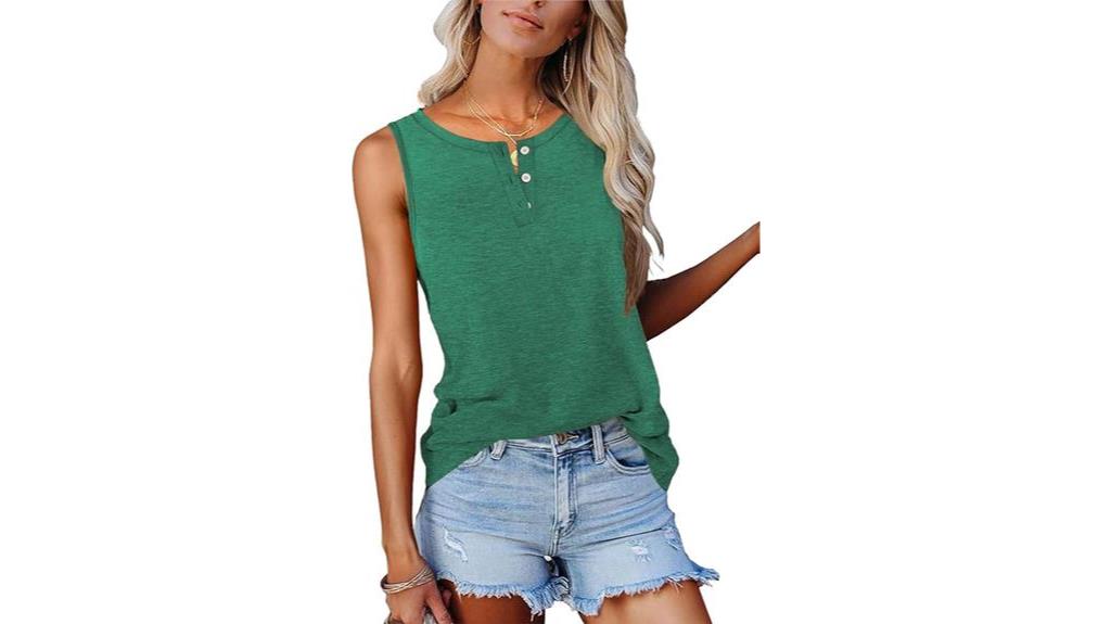 stylish sleeveless summer tops