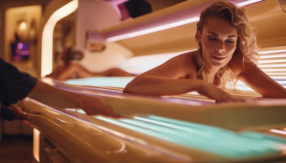 tanning bed intensity settings