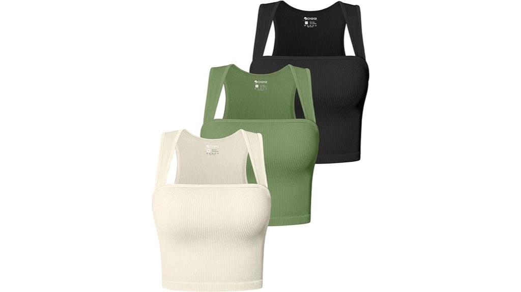 three piece women s tank tops