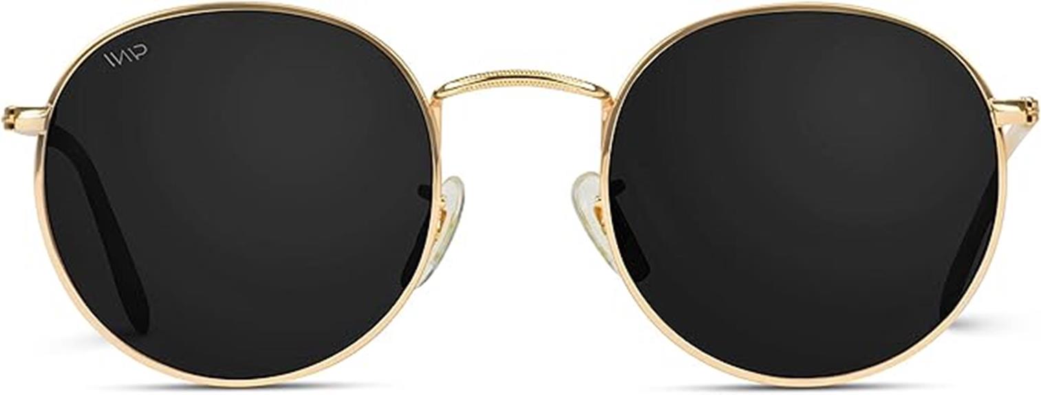 trendy reflective round sunglasses