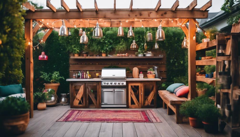 versatile outdoor cooking areas