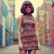 vintage mod fashion twist