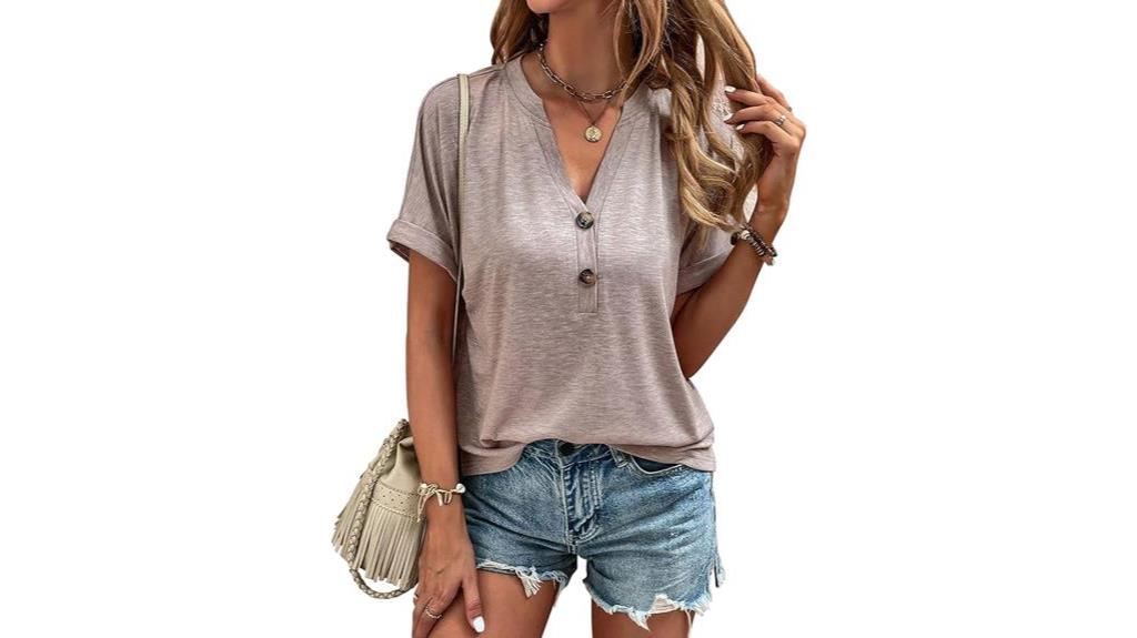 womens v neck tee