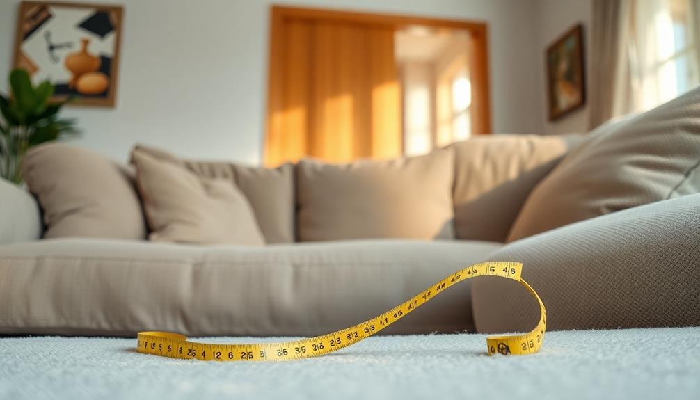 assessing sofa size accurately