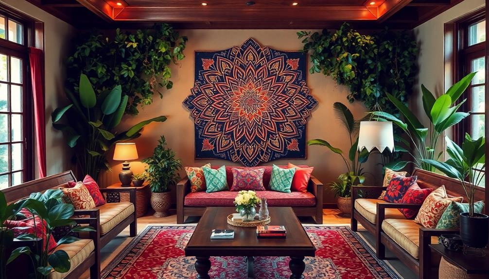 batik inspired wall art design