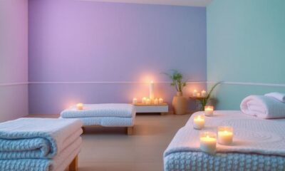 calming colors for spa