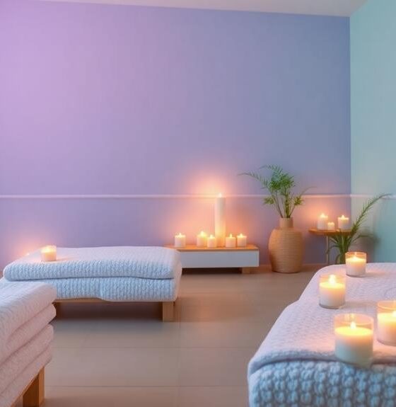 calming colors for spa