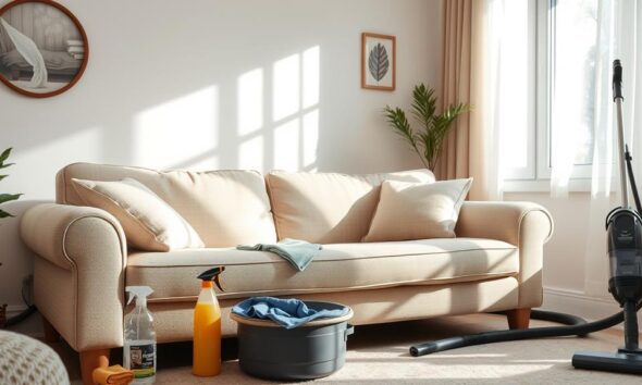 cleaning fabric sofa tips