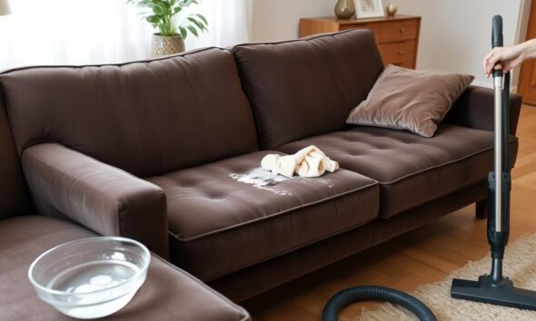 cleaning velvet sofa tips