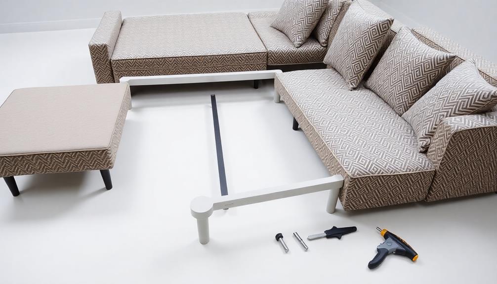 components of sectional sofas