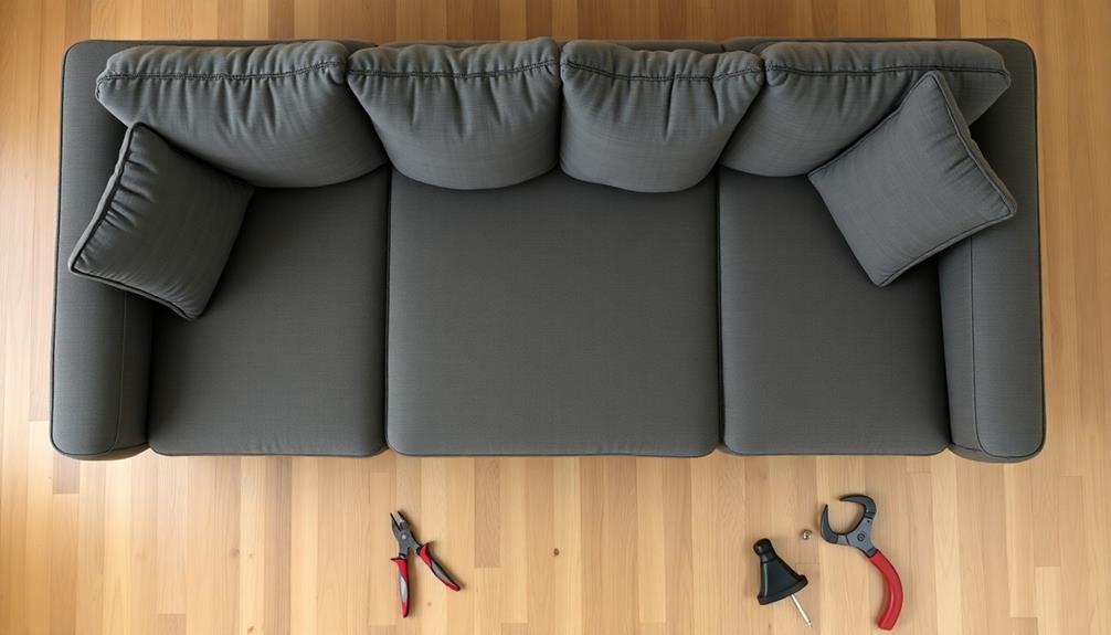 components of sectional sofas