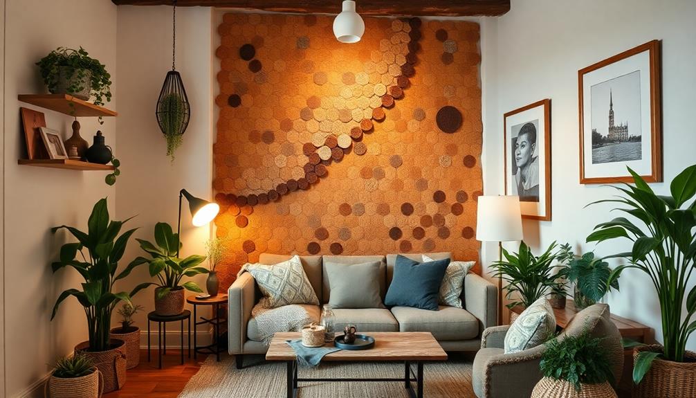 cork wall decor transformation