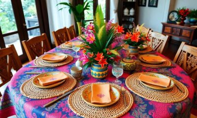 cultural indonesian table decor