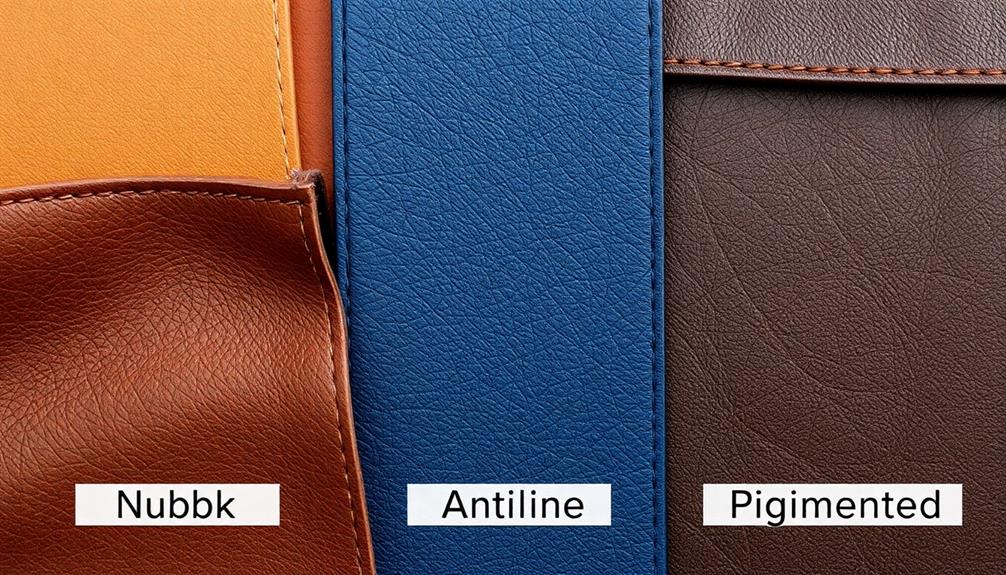 different types of leather