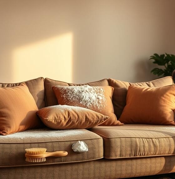 dry clean fabric sofa